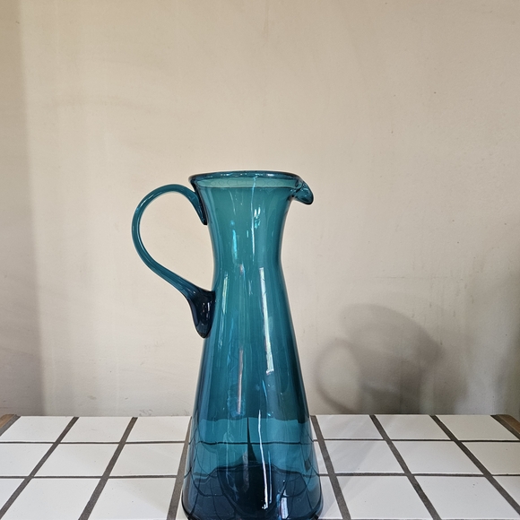Blenko Glass Pitcher - Picture 2 of 16